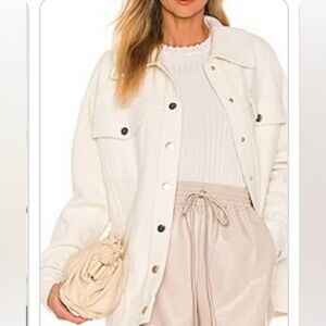 Zara cream tweed boucle button front jacket sz xs